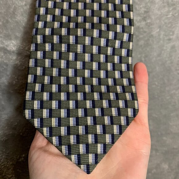 Jones New York Men Geometric Classic Designer 100% Silk Office Business Tie 56" - Picture 1 of 6